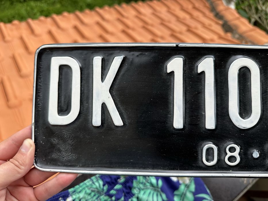 Indonezja Bali oryginalna tablica rejestracyjna kolekcjonerska rarytas