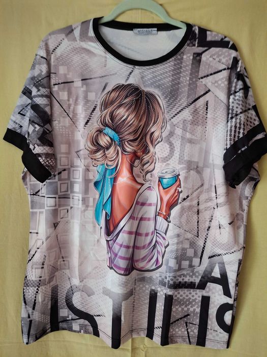 Bluzka damska z krótkim rękawem