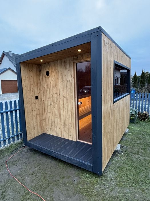 Sauna ogrodowa / zewnętrzna / kostka