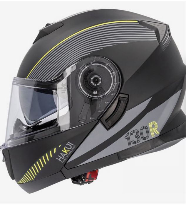 Capacete Hakui V2 Stellar Matt black / Yellow Fluo- tamanho xs