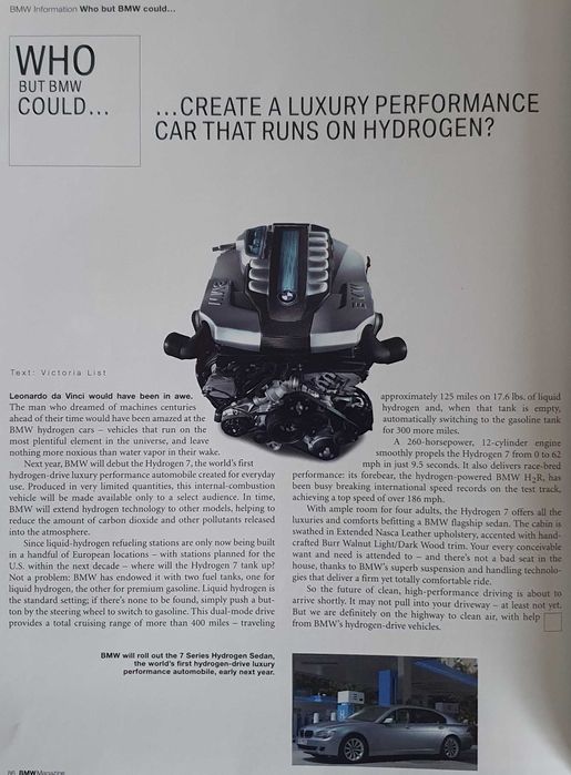 Catálogo BMW Magazine 4/2006 - USA - idioma inglês