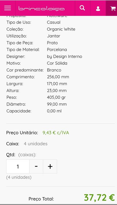 6 Pratos Vista Alegre
