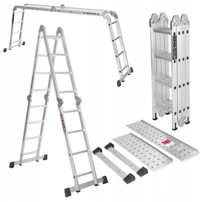 Drabina z Platformą Aluminiowa 4x4 460CM Jakość Sklep New Model