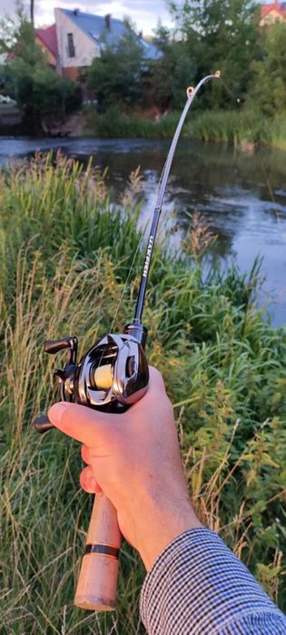 Wędka + multiplikator casting 180 cm długości 0,5 do 8 gramó wyrzutu