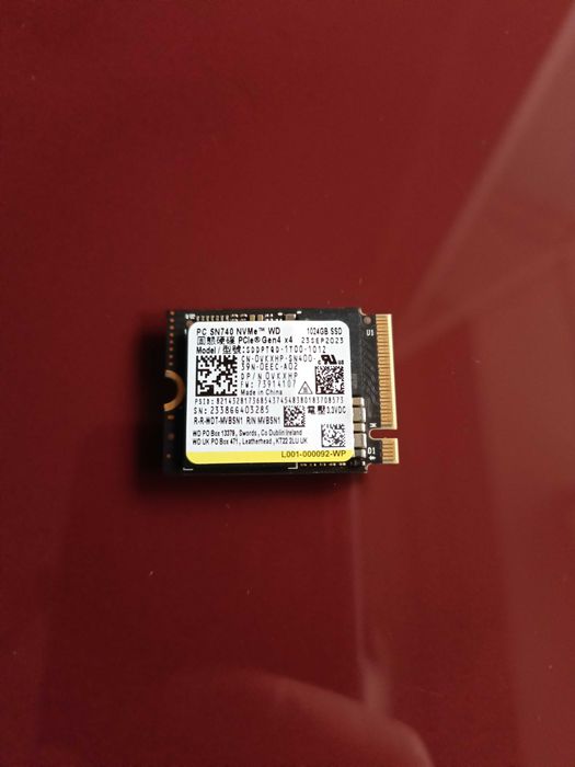 WD Black SN740 NVMe SSD 1TB M.2 PCIe 4.0 x4