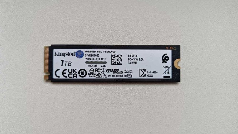 SSD диск Kingston FURY Renegade 1 TB M.2 PCIe 4.0 + (ГАРАНТІЯ)