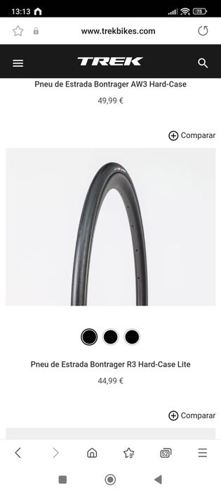 Pneus de estrada Bontrager R3 Hard-case Lite