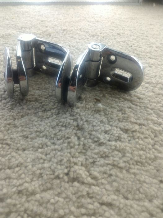 Комплект петель с пластиной для стеклянных дверей