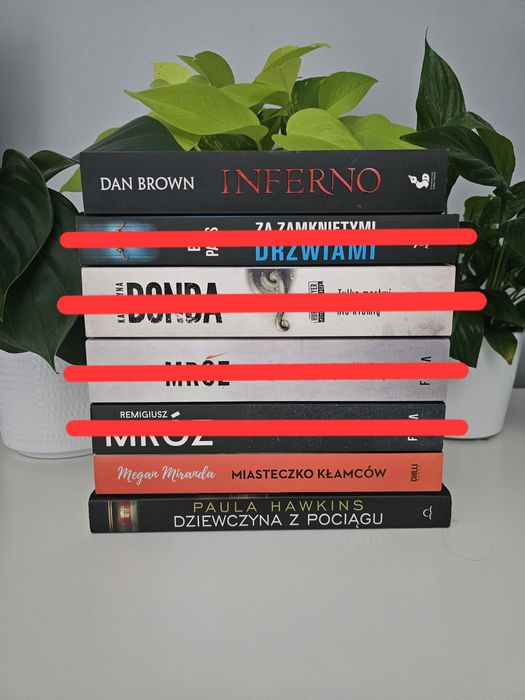 Książki kryminalne/Thrillery (Mróz, Bonda, B.A. Paris, Hawkins)