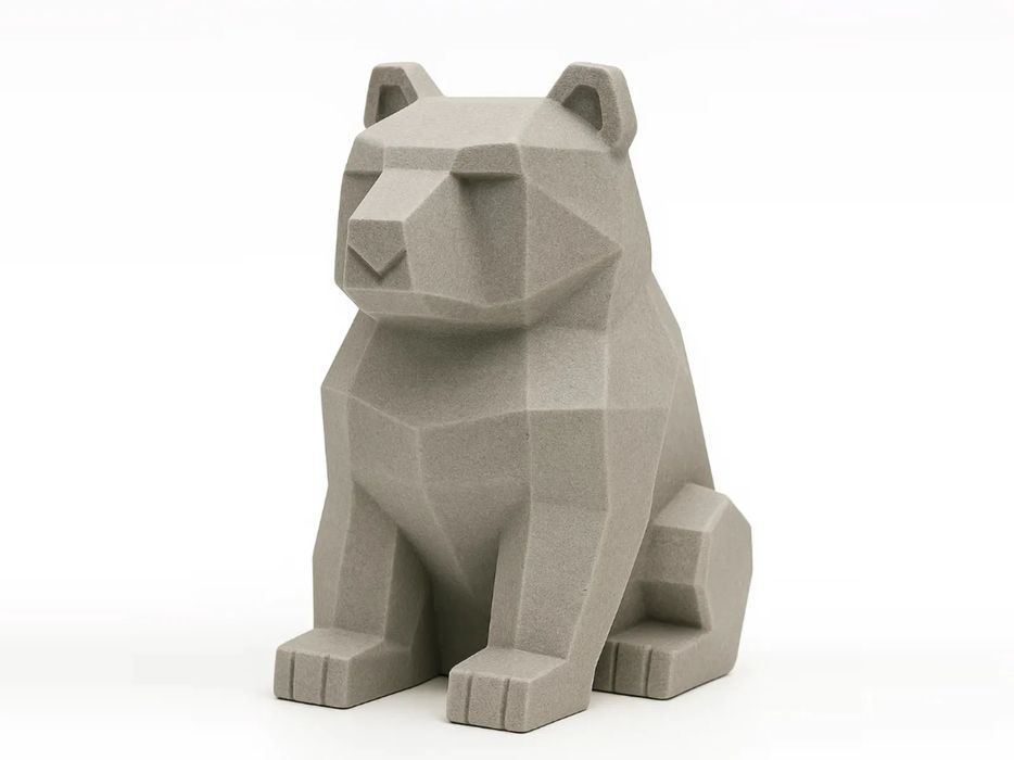 Urso Low Poly Encantador