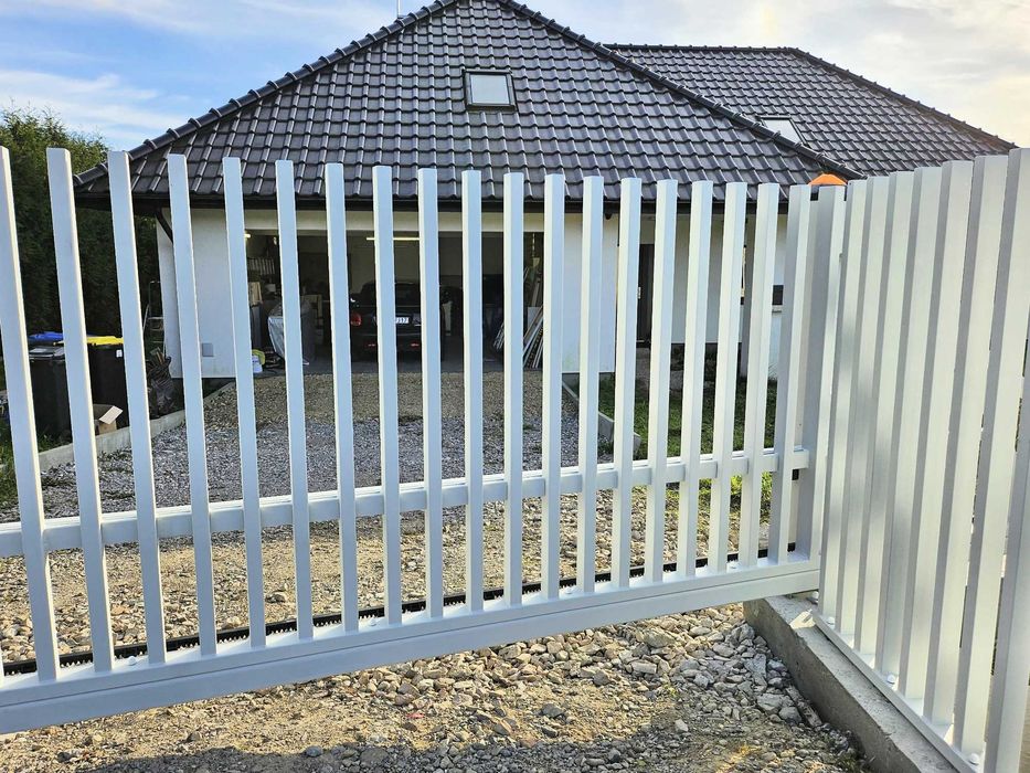 OGRODZENIE palisadowe nowoczesne żaluzja grzebieniowe BRAMA AUTOMAT