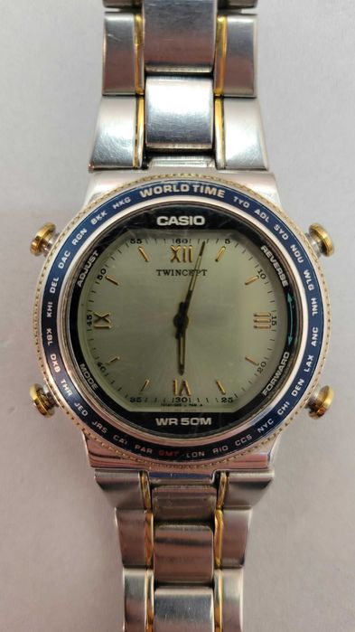 ロビー 初代だとおもいます。 Abx 610 Casio Twincept Watch CASIOツインセプトワールドタイムABX-610