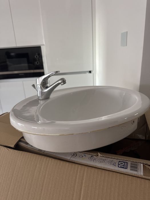 Lavatorio poecelana para movel de casa de banho