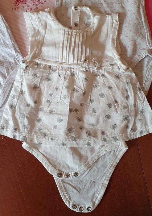 5x body r.68cm na lato. Bodziaki krótki rękaw