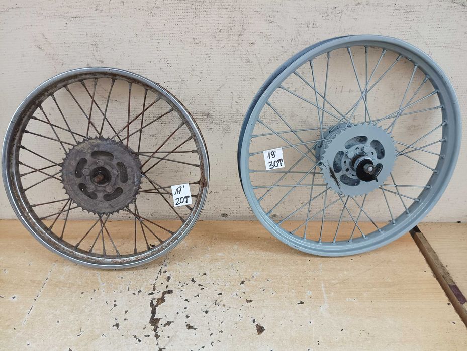 Romet - Kadet - Komar - koła - tył - 17 + 19 cali (20T+30T)