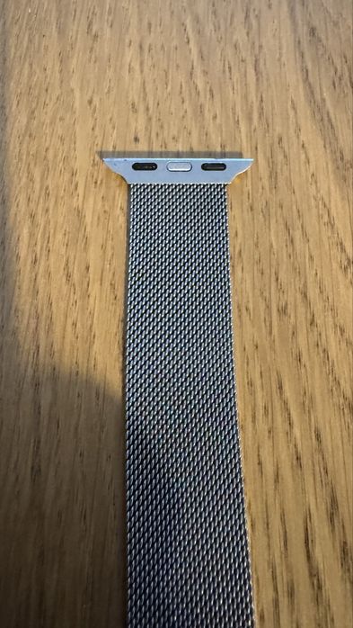Bracelete Milanese Prateada Apple Watch