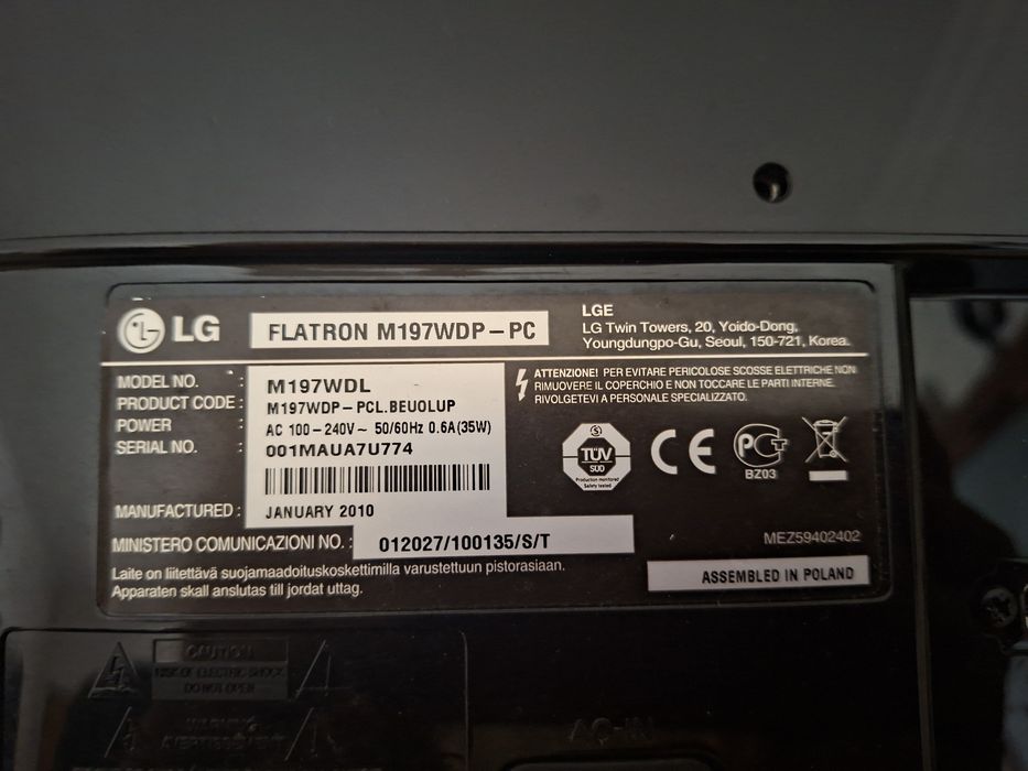 TV LG de 19 polegadas