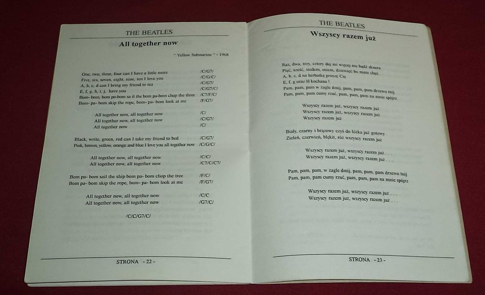 U2 Propaganda , The Beatles teksty , Nowa Huta Zespół muzyczny