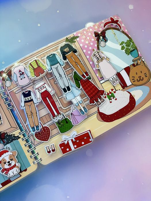 Атьбом на липучках Зимова казка