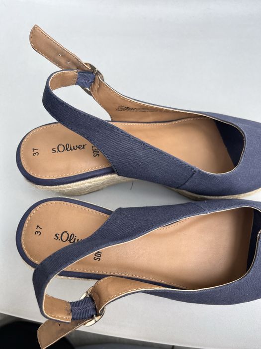 Espadryle/sandały na koturnie damskie S.Oliver Soft Foam 37