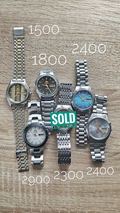 Японські годинники Orient Three Stars, SK, механіка та кварц