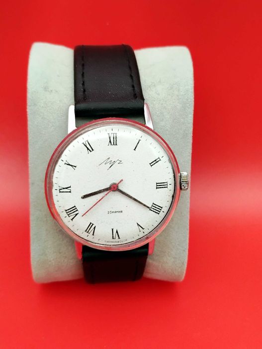 Klasyczny biały Łucz męski zegarek mechaniczny do garnituru