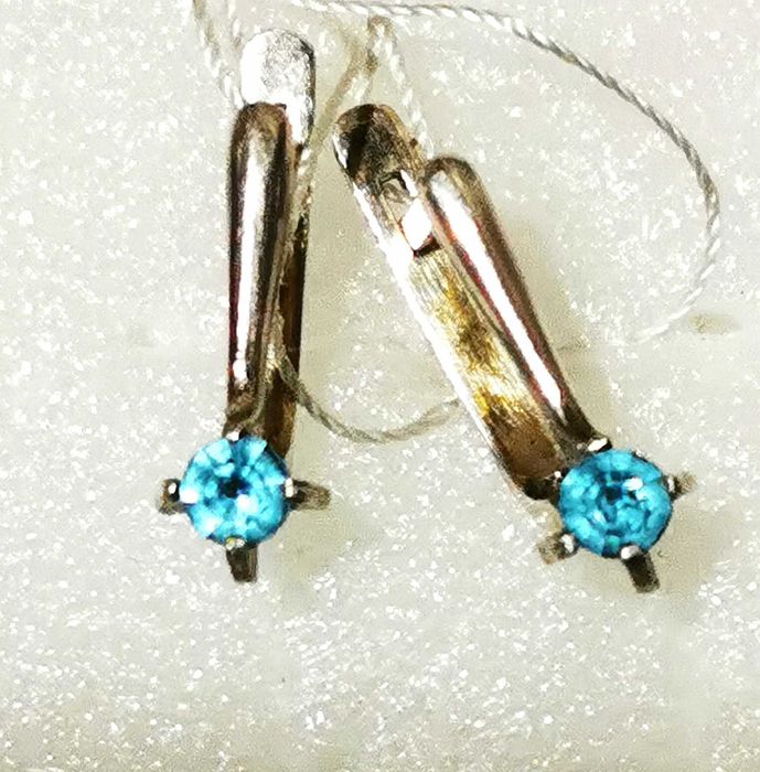 Серьги 925, Україна, топазы