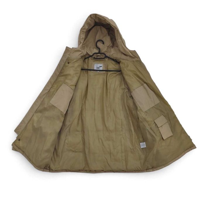 Męska Kurtka Zimowa Z Kapturem Parka Beżowa Foxbury |R. XL