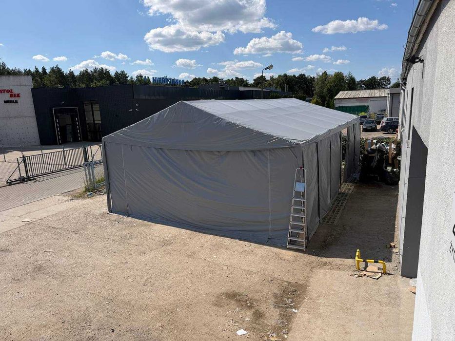 Hala namiotowa magazynowa 8x12m 96m² PVC 850 brama podnoszona