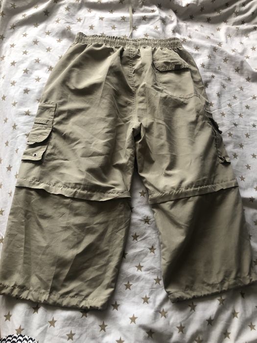 Spodenki beżowe z kieszeniami/ bojówki S/ M- 36/38
