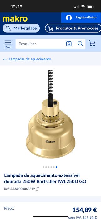 Lâmpadas de aquecimento suspensas Bartscher – conjunto de 2