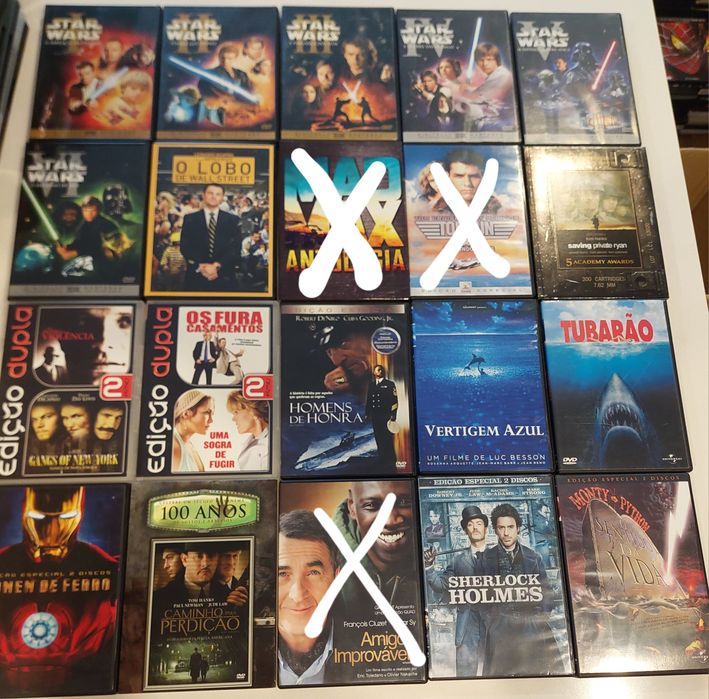 Vendo DVDs originais 10=40€