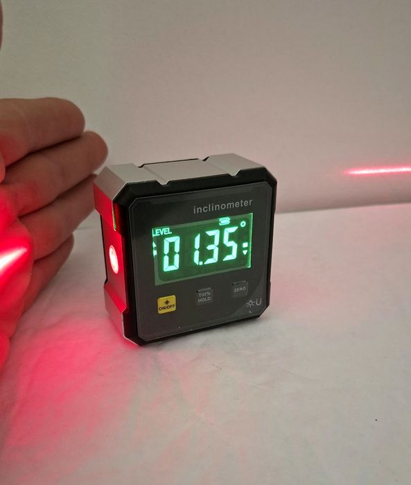 Inclinómetro Digital / Nível Laser de Precisão(Recarregável USB)-NOVO