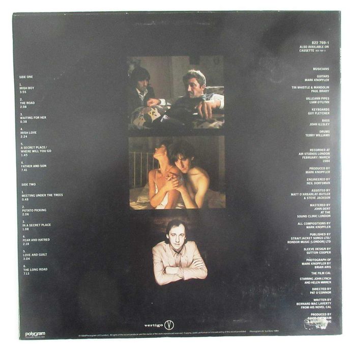 MARK KNOPFLER - Music By Mark Knopfler From The Film Cal (LP)