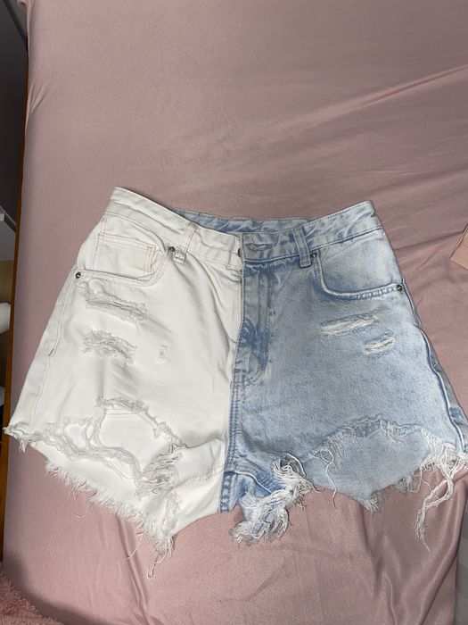 Szorty jeansowe s 34/36 bershka wysoki stan