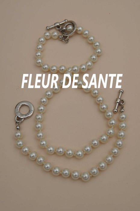 Чокер та браслет перлинні набір ретро Fleur de Sante