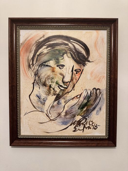 Quadro de Mário Silva 1995 óleo sobre tela + moldura