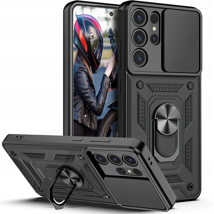 Etui Pancerne do Samsung Galaxy S24 Ultra + Szkło Hartowane