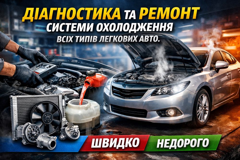 Діагностика та ремонт системи охолодження авто