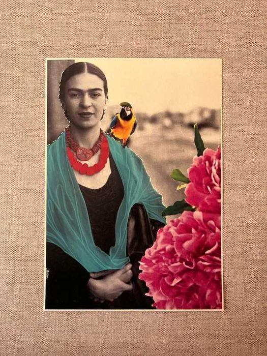 Poster Design Frida Kahlo por Manu Souza - Assinado