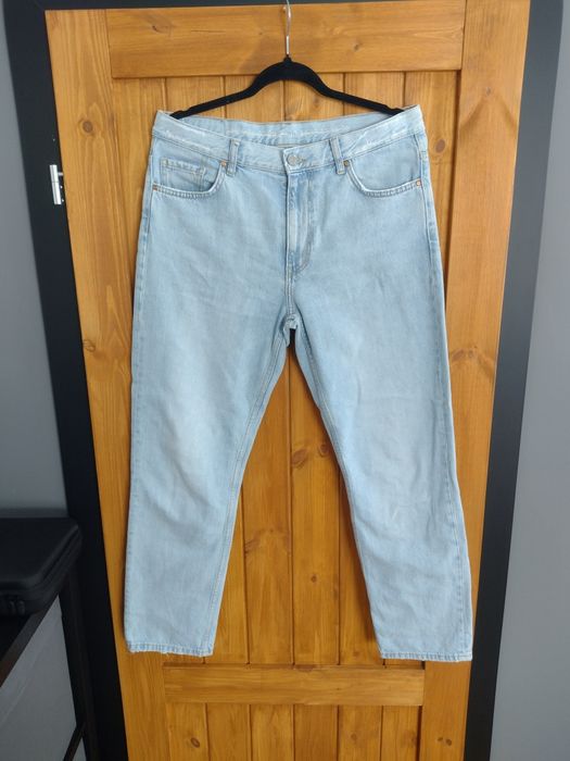 Spodnie jeansowe wysoki stan mom fit L