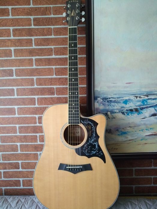 Gitara akustyczna ARROW SILVER CE K405 wbudowany tuner