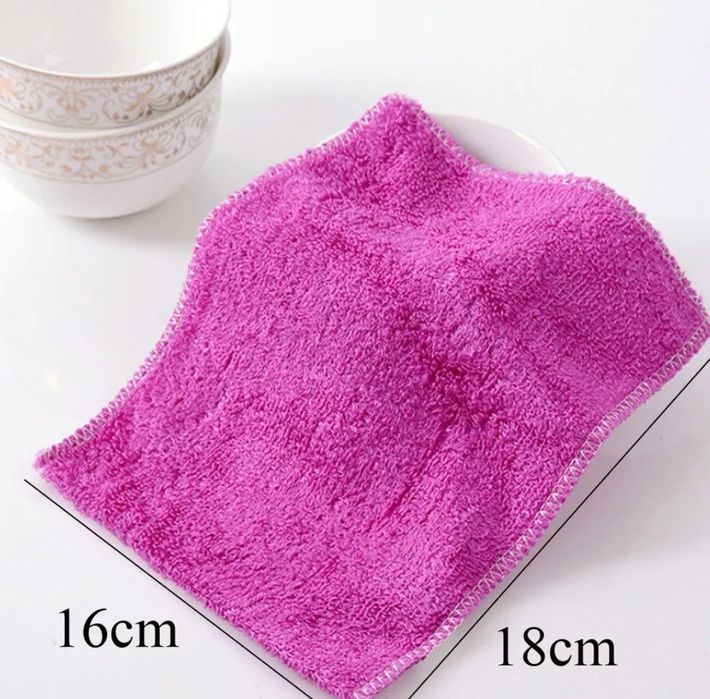 Салфетка двойная бамбуковая, не требует моющего средства