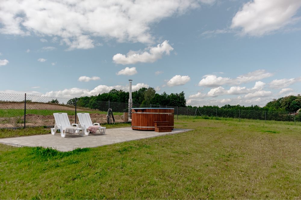 Domki Apartamenty na mazurach 7-14  osób. Całoroczny z balią