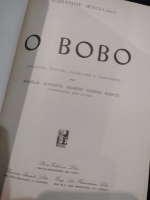 O Bobo "Alexandre Herculano" Marília Augusta Duarte Torres