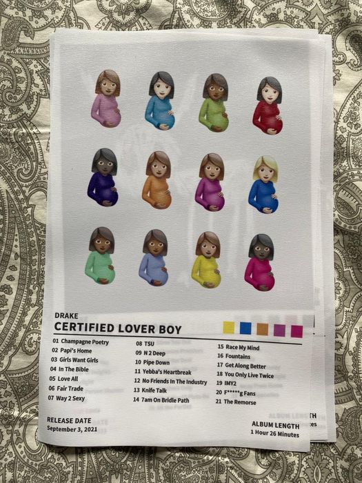 Poster drake para moldurar 20x30