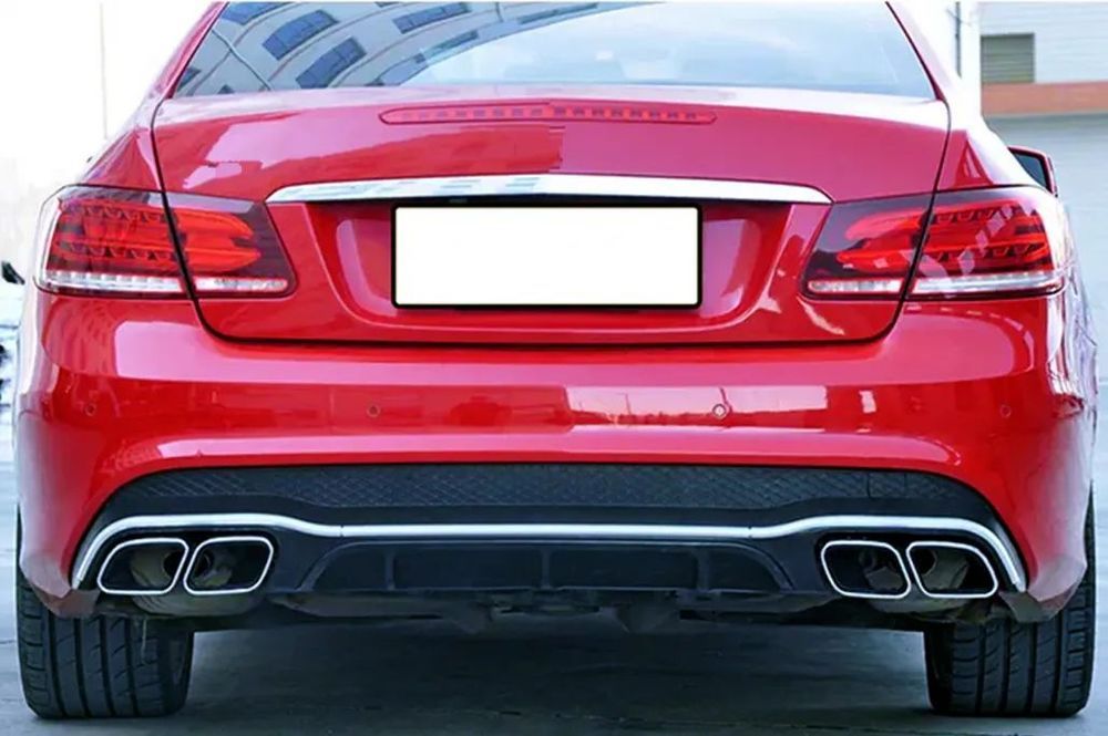 Difusor com Ponteiras Mercedes E W207 C207 Coupé (2013 a 2017) Look