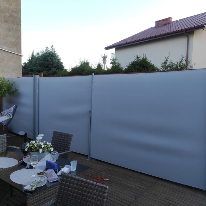 Markiza, zasłona tarasowa boczna 200x600 2 szt