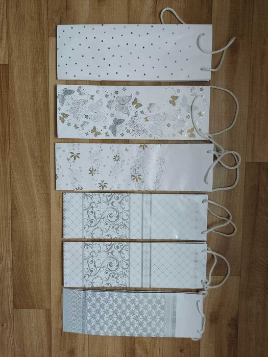 Torebki prezentowe 16 sztuk - ślubne