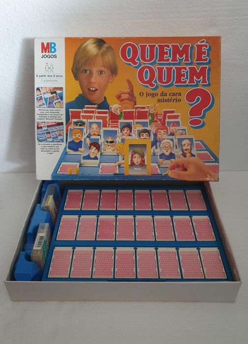 Jogo vintage, Quem é Quem? O Jogo da Cara Mistério - MB Jogos, Anos 80